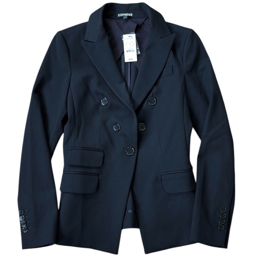 NWT Express Notch Collar Blazer Black Size 2